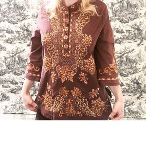 Tops - Boho Beaded and Embroidered Blouse Tops - Boho Beaded and Embroidered Blouse